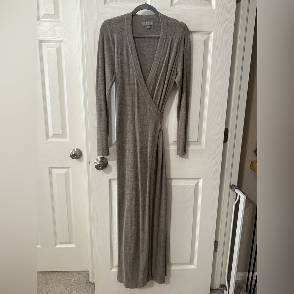 Barefoot Dreams Gray Wrap Dress
